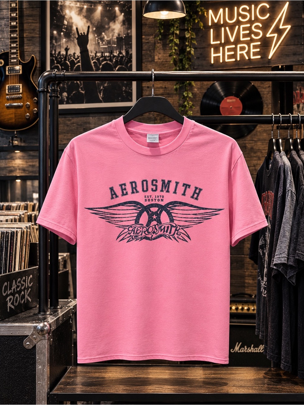 Unisex Aerosmith Logo Tee (L)